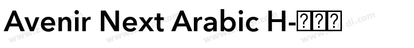 Avenir Next Arabic H字体转换
